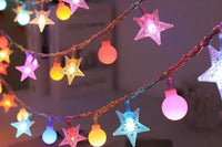 20/40/80 LEDs Star-Shaped Clear Fairy String Lights Star Clear Ball