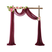 Chiffon Wedding Arch Draping Fabric Backdrop Curtain Drape Tulle