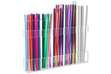 Acrylic Straw Holder Cabinet Door Organizer Reusable Tumbler Straw Storage Box