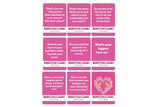50pcs Bedroom Games Flashcards Couples Intimacy Challenge and Conversation Starters for Valentine's Day