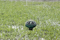 2Pcs Mole Repellent Solar Powered with Auto LED Lights