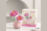 4Pcs Flower Building Blocks Pot Plant Bouquet Set with Vase