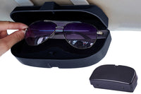 Car Sunglasses Holder Case Box Glasses Clip Auto Visor Card Ticket Organizer