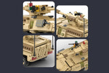 Small Tank Armored Vehicle Model Building Blocks
