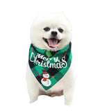 4Pcs Christmas Plaid Printed Pet Dog Bandana Triangle Bibs Pets Scarf Pets Cats Costume Accessories