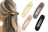 4Pcs Flat Claw Clips for Women Girls Large Lay Flat Hair Clips