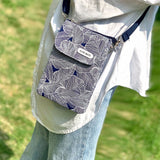 Canvas Crossbody Cell Phone Bag