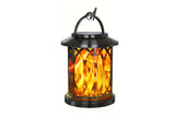 2pcs Solar Powered Flame Lantern Outdoor Garden Hanging LED Lamp for Patio Decor