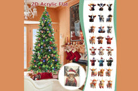24Pcs Highland Cow Acrylic Ornaments Christmas Advent Calendar