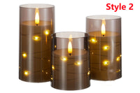 3 Pieces LED Flameless Candle Lights Set