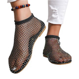 Women's Fishing Net Hollow Out Flat Sandals