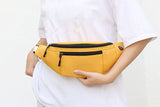 Unisex Bum Bag Fanny Pack Zip Pouch Waist Belt Wallet with Headphone Jack