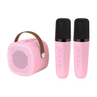 Portable Bluetooth Karaoke Machine with 2 Microphones for Home Party KTV