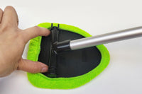 Car Windshield Cleaning Tool with 4 Reusable Microfiber Pads