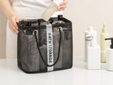Foldable Large Capacity Bath Storage Net Bag for Bathroom