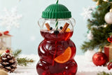 Cute Bear Shaped Glass Cup with Straw and Lid 500ML Bear Drinking Bottle