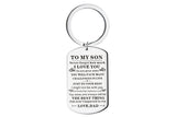 Inspirational Keychain to My Son Daughter Gifts from Mom Dad