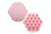 3-Piece 19 Cell Silicone Bee Honeycomb Cake Chocolate Ice Mould