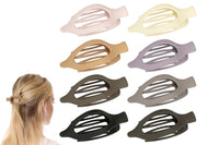 8Pcs French Flat Hair Claw Clips for Women