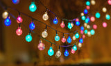 Solar-Powered Ball String Lights Outdoor Decorative Lighting