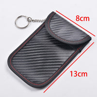 2Pcs Car Key Signal Blocking Pouches RFID Blocker Bags