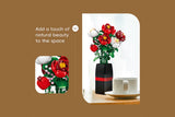 DIY Roses Building Blocks Bouquet Vase Flower Set