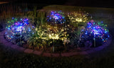 Set of 2Pcs DIY Solar Powered LED Garden Decorative Lights