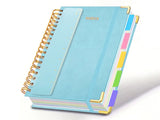A5 Notebook 300 Pages PU Leather Cover Journal with Ruler Bookmark