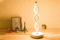 Bedside Lamp 3-Way Dimmable Spiral LED Table Lamp