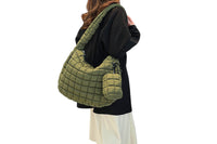 Puffer Crossbody Bag for Women Shopping Bag Pouch Soft Quilted Tote Bag