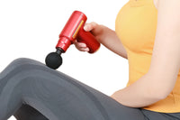 6-Speed Adjustable Body Massager with 4Pcs Replacement Massage Heads