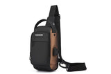 Anti-theft Chest Shoulder Crossbody Sling Bag with USB Port