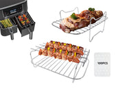 Stainless Steel Dual Grill Rack for Ninja Air Fryer DZ201 DZ401