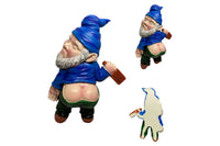 Funny Drunk Garden Gnome Patio Ornament for Yard Decor