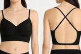 3pcs Women Seamless Bra No Underwire Backless Bralette Push Up Bra