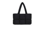 Ladies' Wrinkled Shoulder Bag Purse Spacious Tote Bag Puffer Handbag