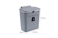 Kitchen Trash Can Wall-Mounted with Sliding Lid Seamless Sticker