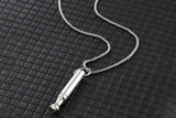3Pcs Mindfulness Breathing Necklace Stainless Steel Breathe Pendant Meditation Tools