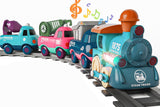 Electric Train Set Magnetic Train Toy with Music Lights