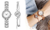 Women Watch and Circle Elegant Bracelet Bangle Set