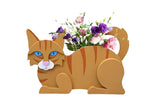 Cat Planter Plant Pot Cute PVC Garden Cat Planter