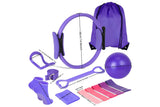 13Pcs Home Pilates Essentials Kit Yoga Ring and Ball Resistance Band Pilates
