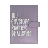 100 Envelope Challenge Binder Budget Planner Savings Book with 104 Card Slots