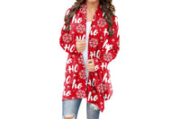 Women Christmas Open Front Cardigan