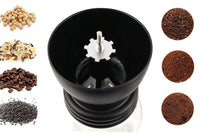 Manual Coffee Bean Grinder w/ Ceramic Burr and 2 Glass Jars