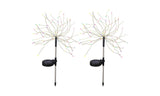 Set of 2Pcs DIY Solar Powered LED Garden Decorative Lights