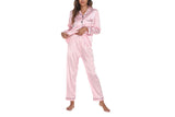 Print Satin Pyjamas Set