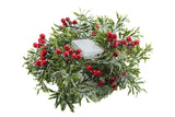 Christmas Mistletoe Rattan String Light Artificial Mistletoe Leaves Berries String
