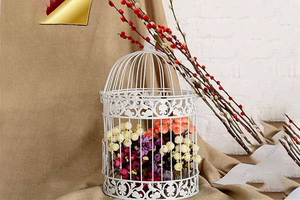 Iron Wire Birdcage Shape Succulent Pot Frame Hanging Planter Plant