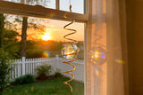 Rhinestone Sun Catcher Spiral Hanging Window Decor